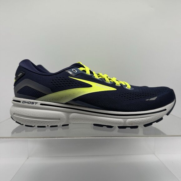 Brand New Brooks Ghost 15 Peacoat Blue Yellow 1103931D429 Running Men Size 10.5 - Picture 2 of 9